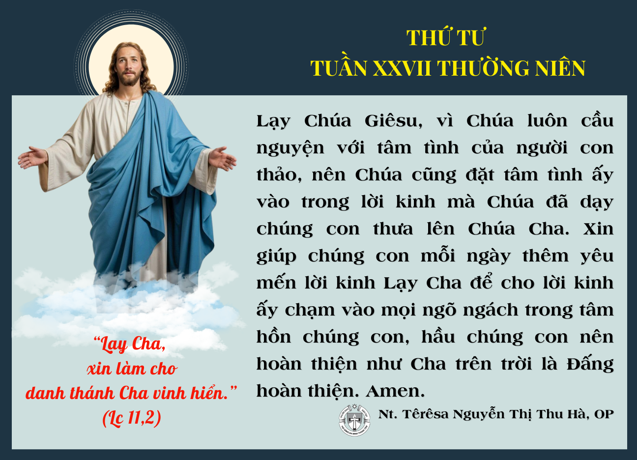 Thứ Tư tuần XXVII thường niên