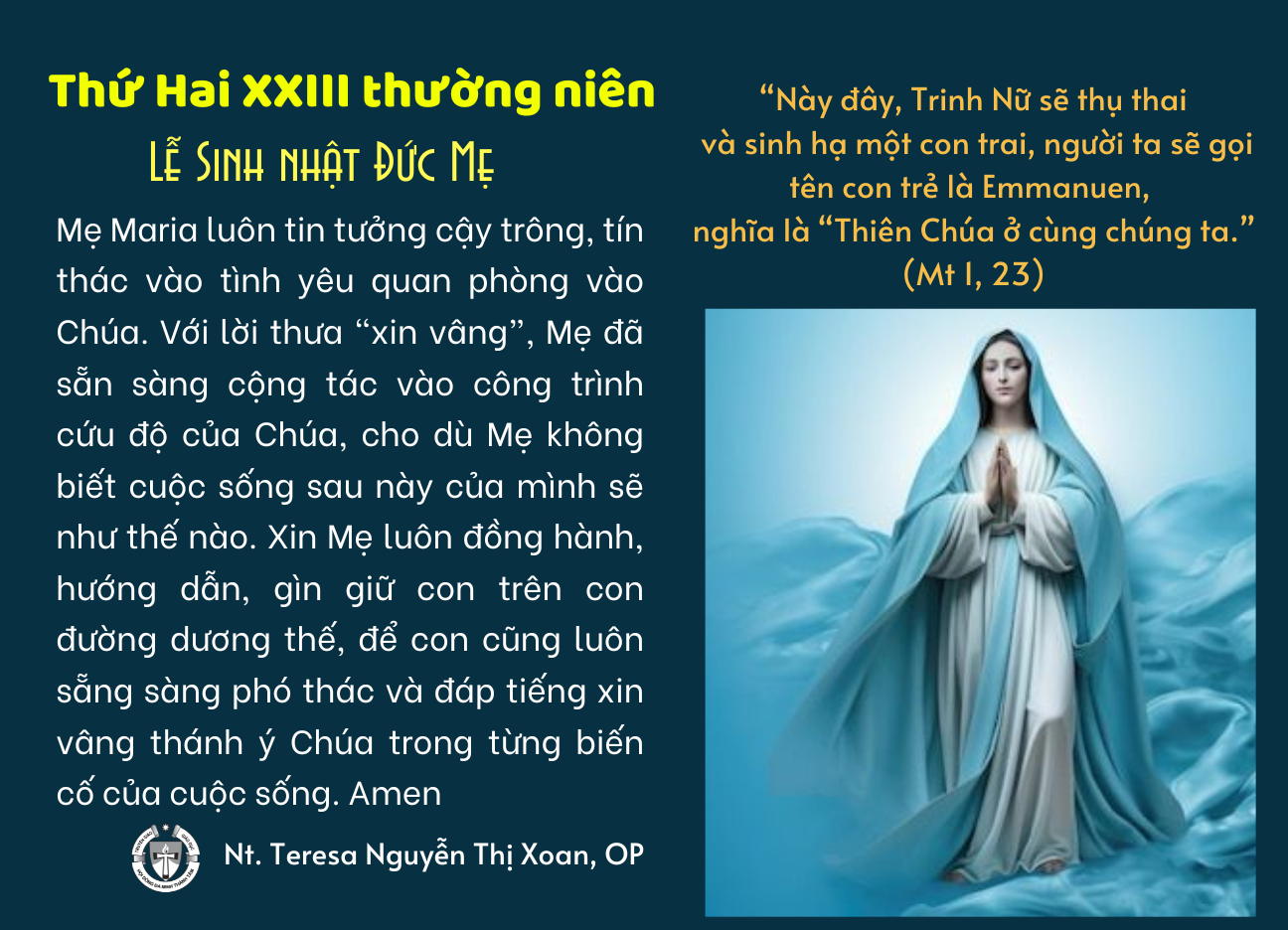 Lễ sinh nhật Đức Maria