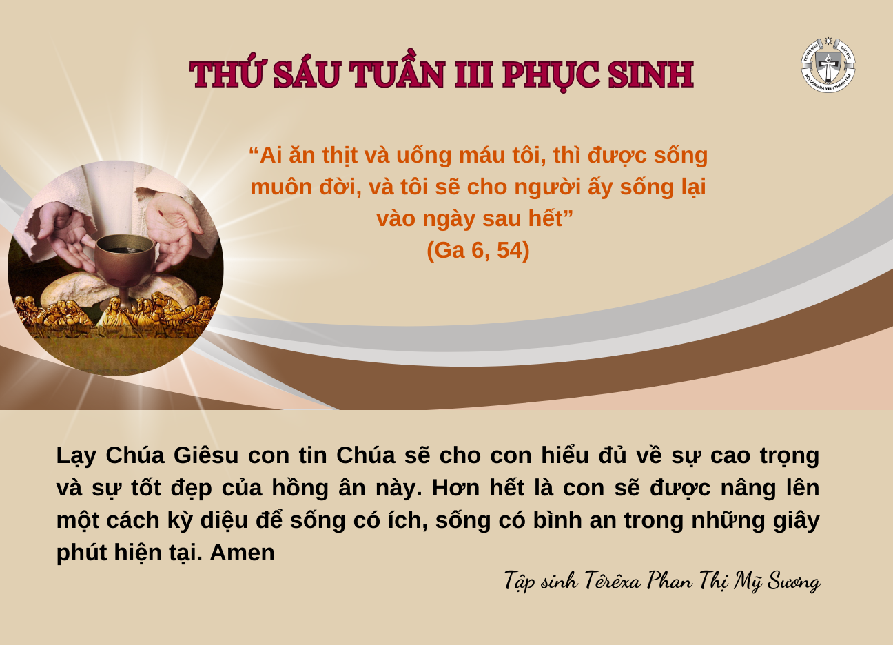 Thứ Sáu tuần III Phục Sinh