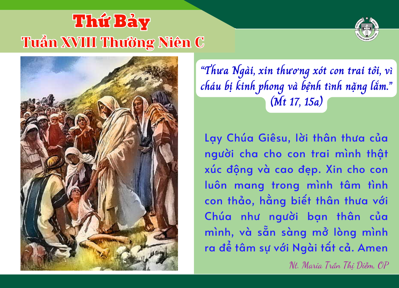 Thứ Bảy tuần XVIII Thường niên