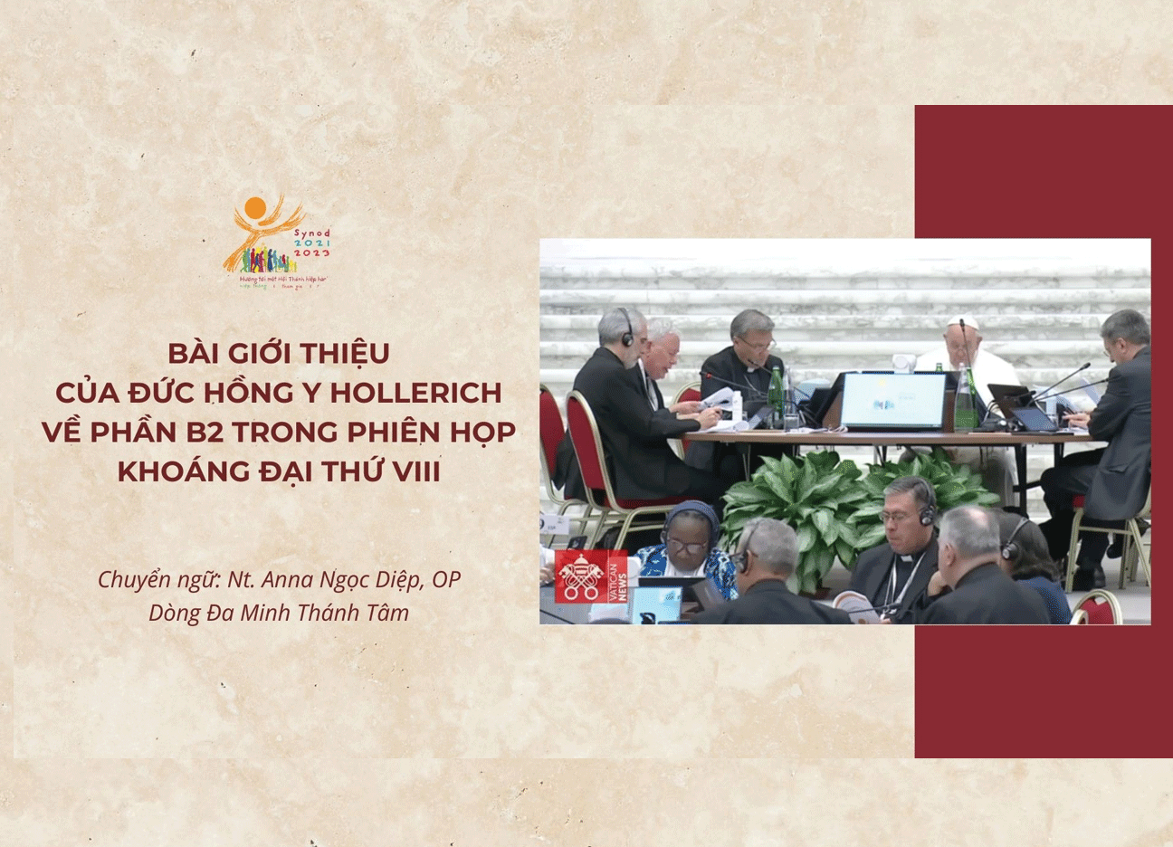 Thượng Hội đồng: Bài giới thiệu của Đức Hồng Y Hollerich trong Phiên họp khoáng đại thứ VIII