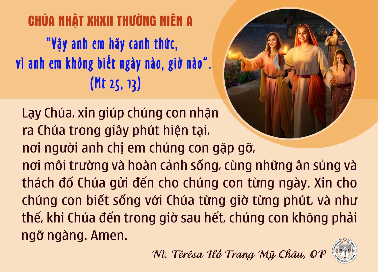 Chúa Nhật tuần XXXII Thường Niên A