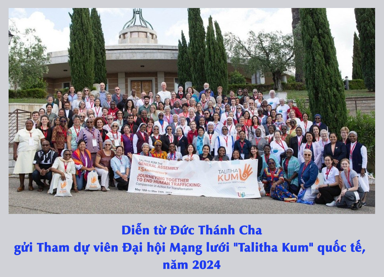 Diễn văn Đức Thánh Cha gửi Tham dự viên Đại hội Mạng lưới "Talitha Kum" quốc tế, năm 2024