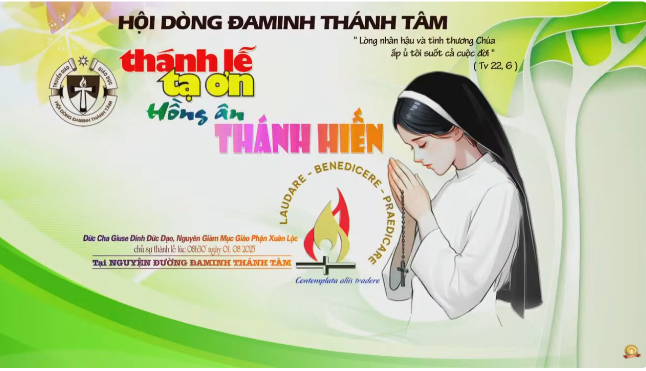 Thánh Lễ Tạ Ơn - Nghi thức Tuyên Khấn Lần Nhất và Mừng Ngọc Khánh, Ngân Khánh Khấn Dòng