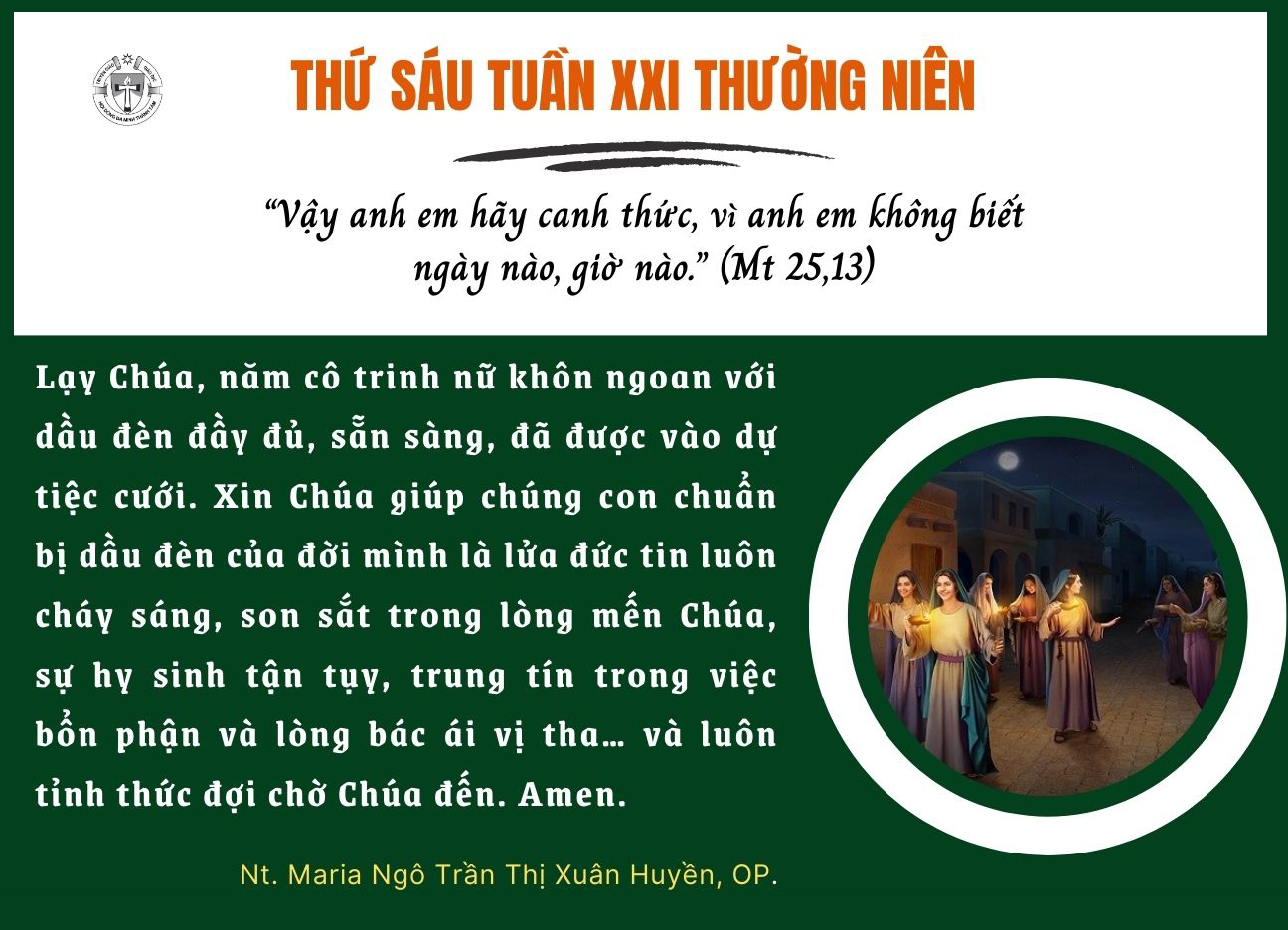 Thứ Sáu tuần XXI Thường niên B