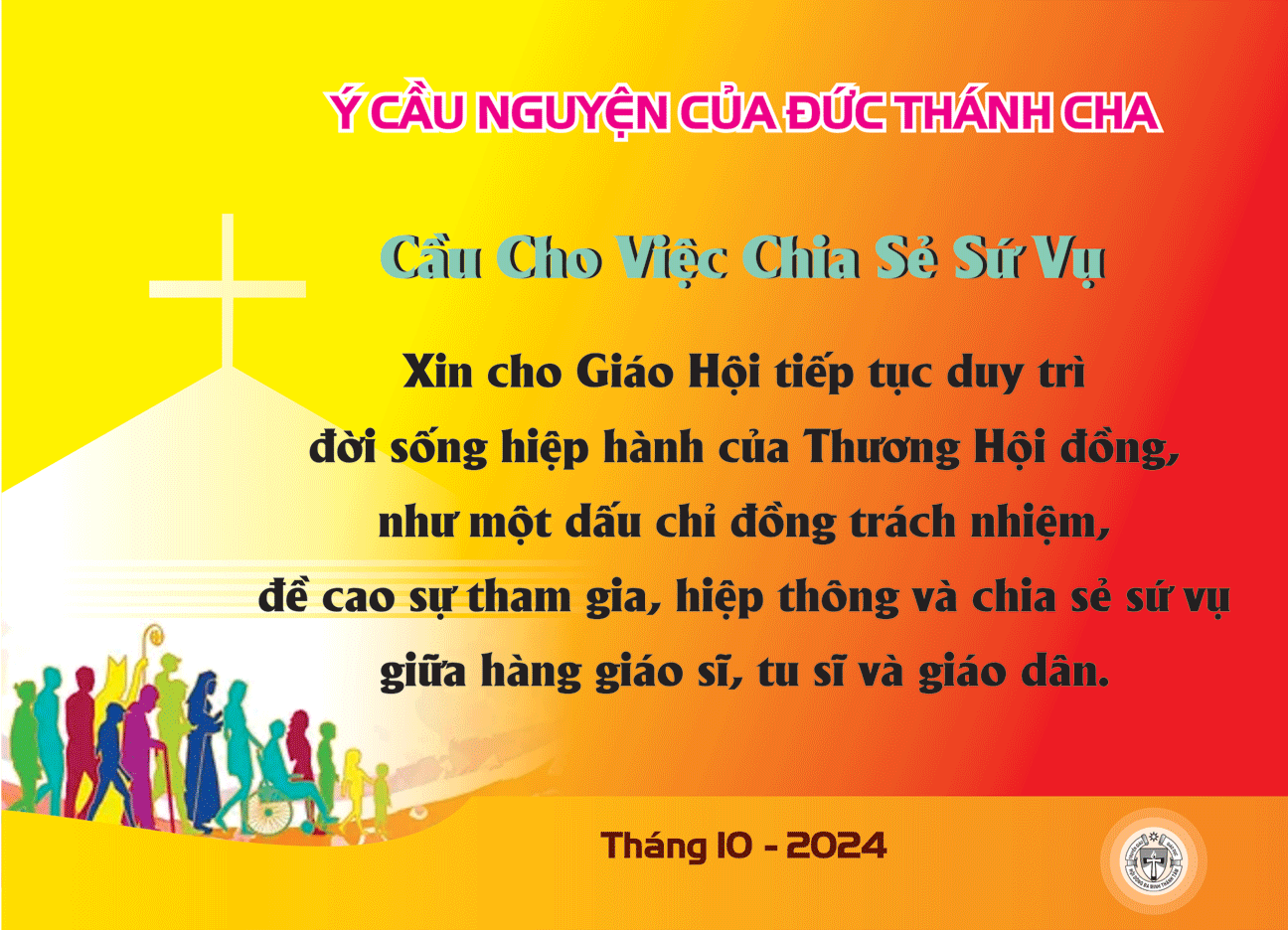 Ý cầu nguyện của Đức Thánh Cha - Tháng 10/2024