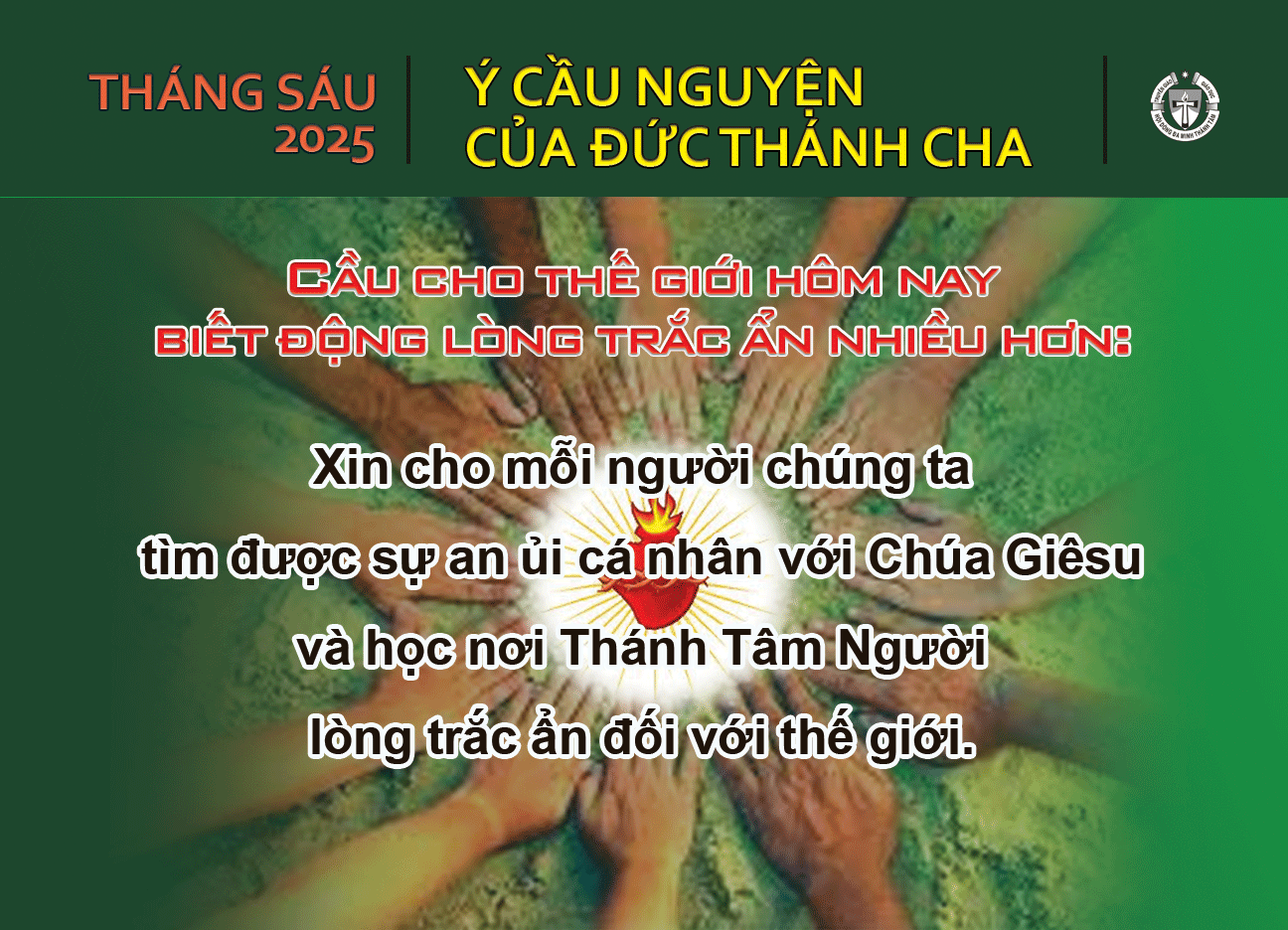 Ý cầu nguyện của Đức Thánh Cha - Tháng 06/2025