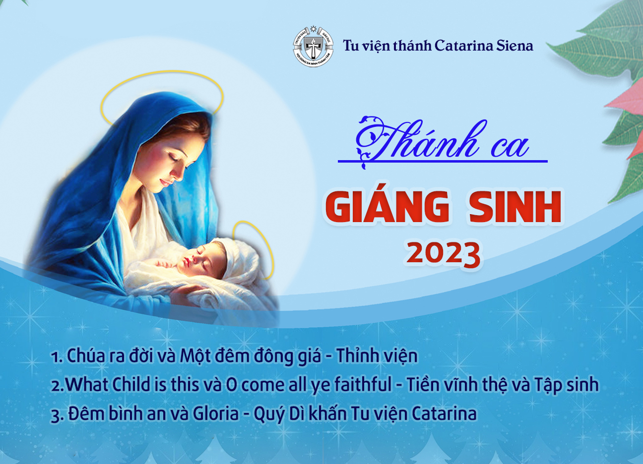 Đêm thánh ca Giáng Sinh 2023 - Tu viện Catarina Siena