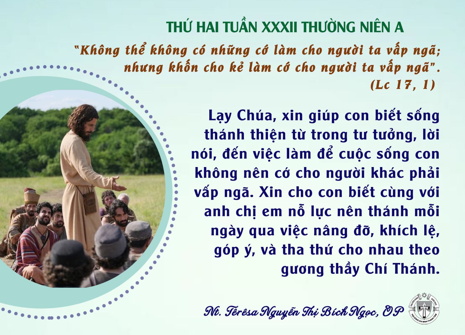 Thứ Hai tuần XXXII Thường Niên A