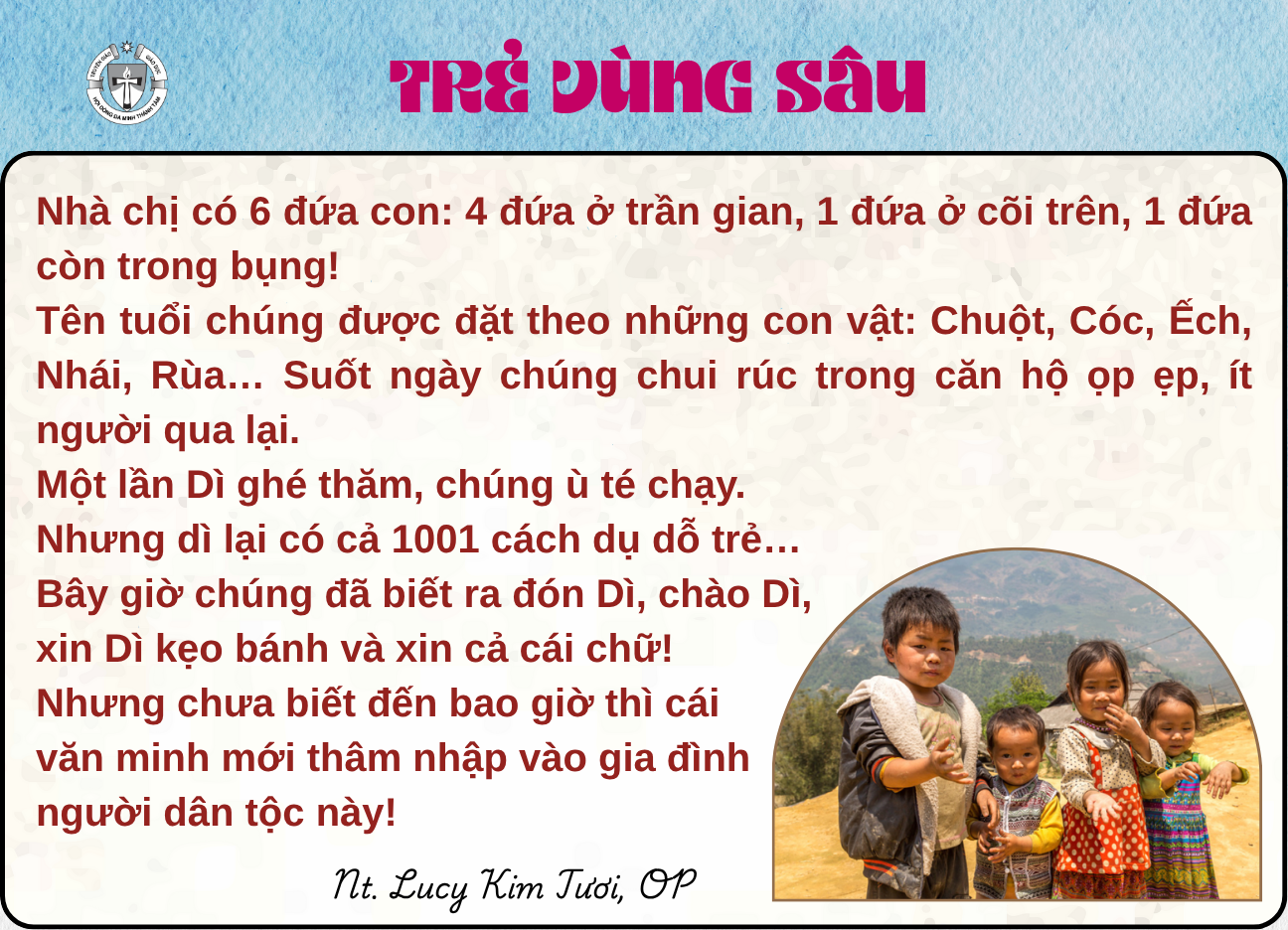 Trẻ vùng sâu