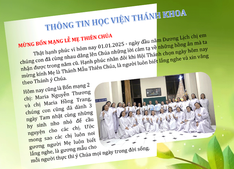 Thông tin Học viện thánh Catarina Ricci