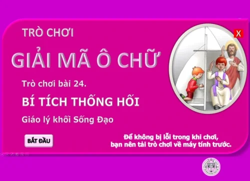 Bài 24: Giải mã ô chữ - Bí tích thống hối