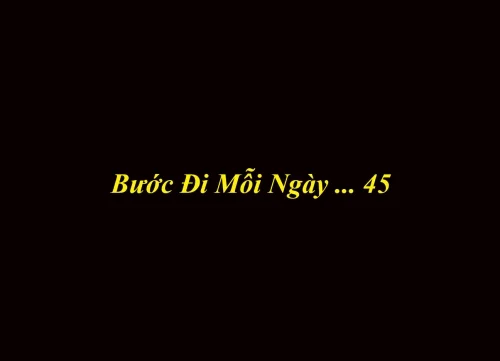 Bước Đi Mỗi Ngày ... 45