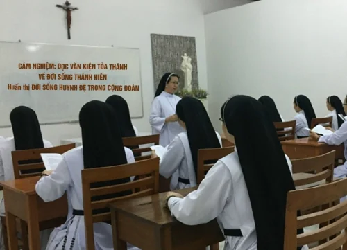 Cảm nghiệm: đọc văn kiện tòa thánh về đời sống thánh hiến Huấn thị đời sống huynh đệ trong cộng đoàn