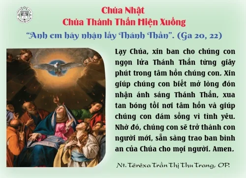 Chúa Nhật - Chúa Thánh Thần Hiện Xuống