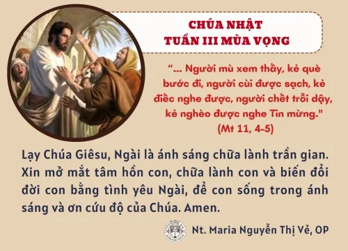 Chúa Nhật III Mùa Vọng năm A
