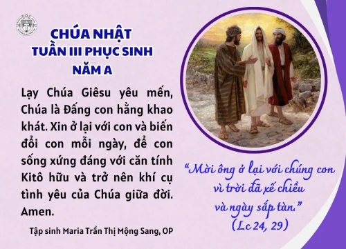 Chúa Nhật III Phục Sinh Năm A
