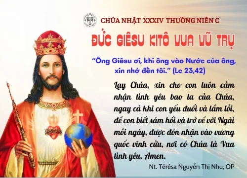 Chúa Nhật Lễ Đức Giêsu Kitô Vua Vũ trụ