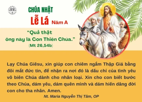 Chúa Nhật Lễ Lá Năm A