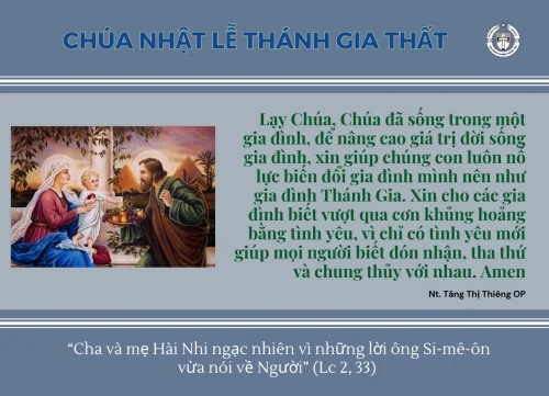 Chúa Nhật Lễ Thánh Gia Thất