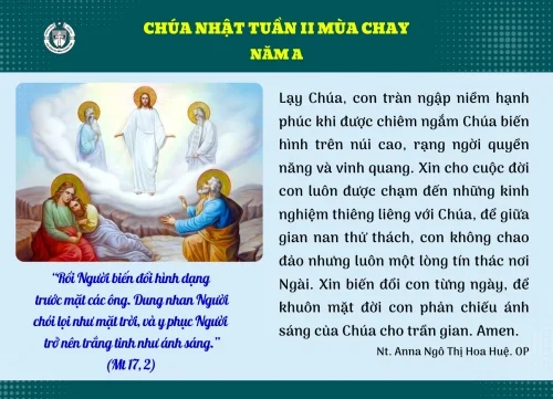 Chúa Nhật tuần II Mùa Chay năm A