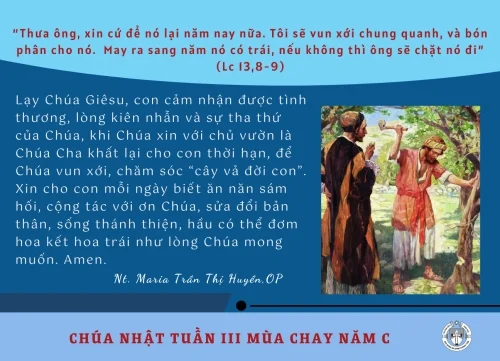 Chúa Nhật tuần III Mùa Chay Năm C