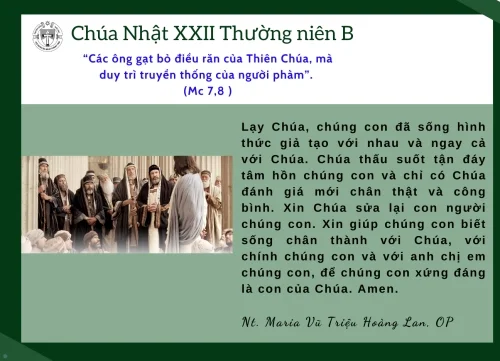 Chúa Nhật tuần XXII Thường niên năm B