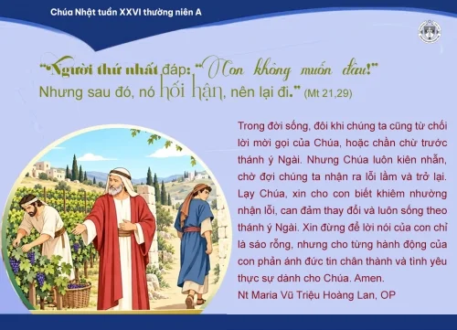 Chúa Nhật tuần XXVI thường niên A
