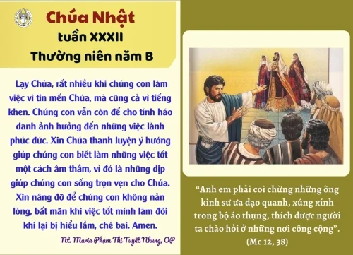 Chúa Nhật Tuần XXXII Thường Niên Năm B