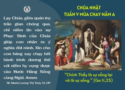 Chúa Nhật V Mùa Chay Năm A