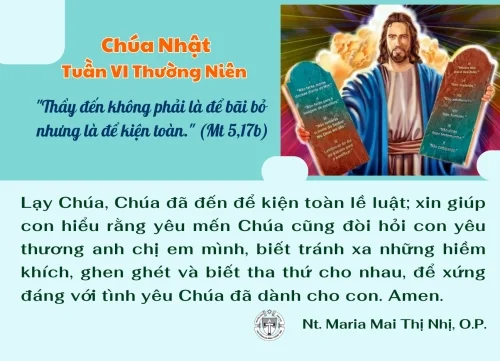 Chúa Nhật VI thường niên năm A