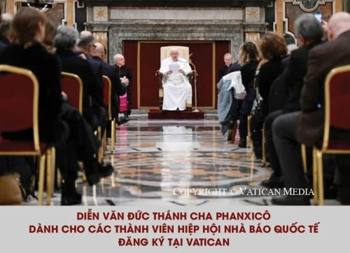 Diễn văn Đức Thánh Cha dành cho các thành viên Hiệp hội Nhà báo Quốc tế hoạt động tại Vatican