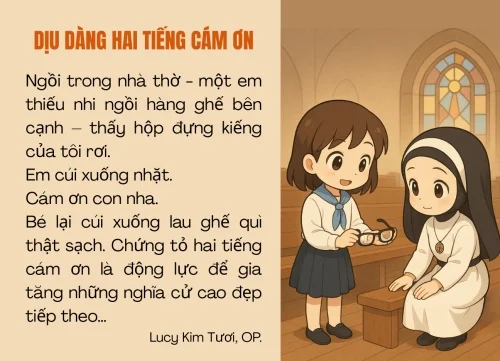 Dịu dàng hai tiếng cám ơn