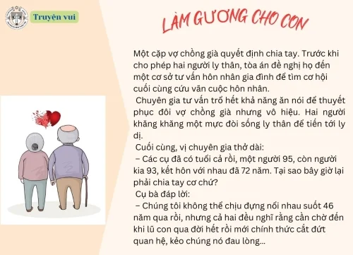Làm gương cho con