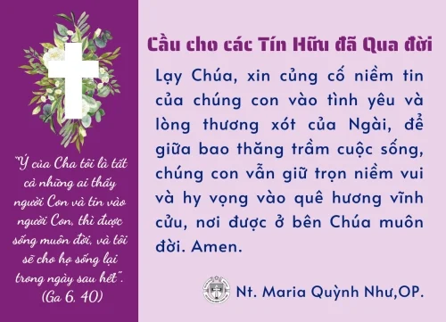 Lễ cầu cho các tín hữu đã qua đời