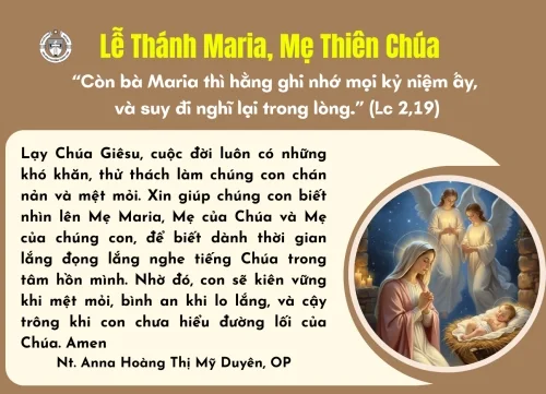 Lễ Maria, Mẹ Thiên Chúa