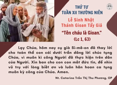 Lễ sinh nhật Thánh Gioan Tẩy giả