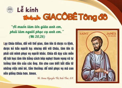 Lễ Thánh Giacôbê, Tông đồ