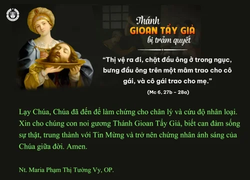 Lễ Thánh Gioan Tẩy Giả bị trảm quyết