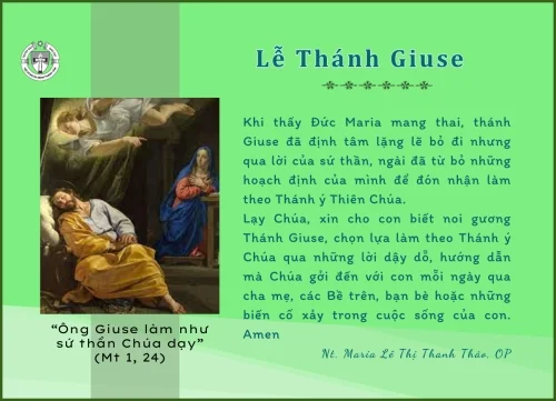 Lễ Thánh Giuse - Bạn Trăm Năm Của Đức Maria