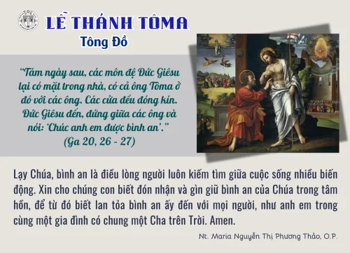 Lễ Thánh Tôma - Tông đồ