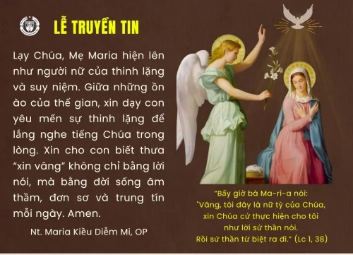 Lễ Truyền Tin năm A