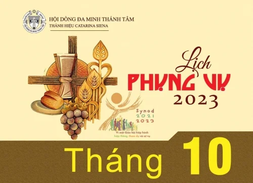 Lịch Phụng Vụ tháng 10 năm 2023