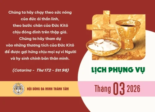 Lịch Phụng Vụ - Tháng 3/2026