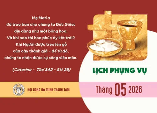 Lịch Phụng Vụ - Tháng 5/2026
