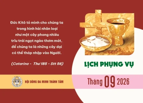 Lịch Phụng Vụ - Tháng 9/2026