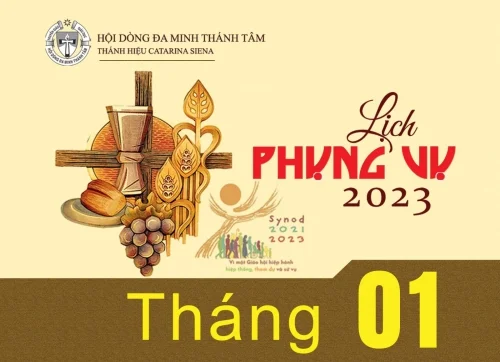 Lịch Phụng vụ tháng Giêng năm 2023