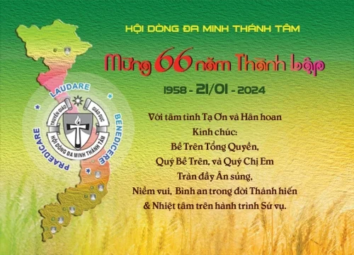Mừng 66 năm thành lập Hội dòng Đa Minh Thánh Tâm (1958-2024)