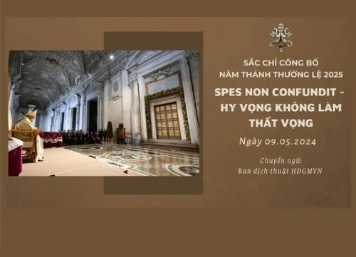 Spes Non Confundit - Sắc Chỉ Công Bố Năm Thánh Thường Lệ 2025