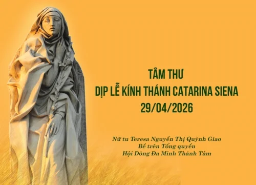 Tâm thư của Bề trên Tổng quyền - Lễ thánh Catarina Siena - Bổn mạng Hội Dòng